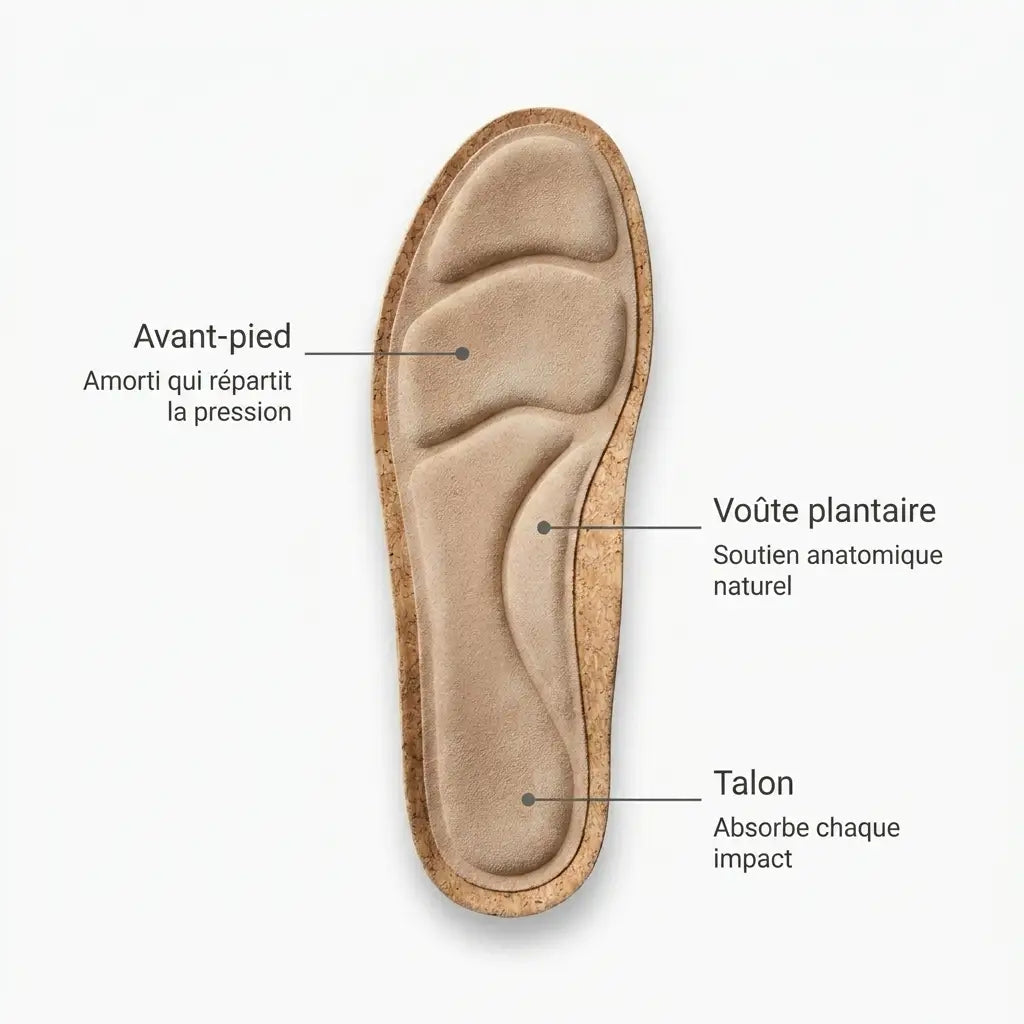 Le Sirocco Mocassin femme. Daim